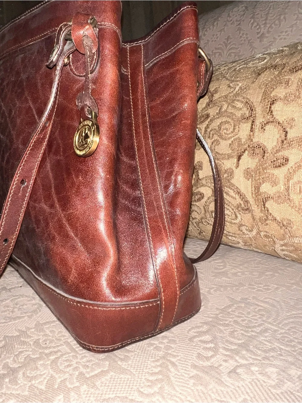 Brahmin structured leather